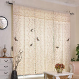 Max Pastoral Tulle Window Roman Curtain Embroidered Sheer for Home 0.8x2m