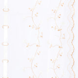 Max Pastoral Tulle Window Roman Curtain Embroidered Sheer for Home 0.8x2m