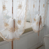 Max Tie Up Curtain Balloon Shade Window Treatment Valance Voile Gauze 150x80cm