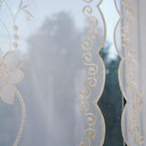 Max Maxb Embroidered Voile Curtain Single Panel Light Yellow 80x150CM_31.5x59.1 inch
