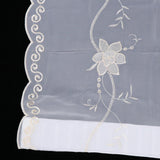 Max Maxb Embroidered Voile Curtain Single Panel Light Yellow 80x150CM_31.5x59.1 inch