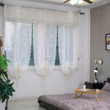 Max Maxb Embroidered Voile Curtain Single Panel Light Yellow 80x150CM_31.5x59.1 inch