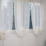 Max Maxb Embroidered Voile Curtain Single Panel Light Yellow 80x150CM_31.5x59.1 inch