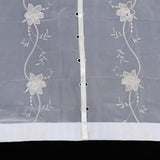 Max Maxb Embroidered Voile Curtain Single Panel Light Yellow 80x150CM_31.5x59.1 inch