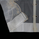 Max Maxb Embroidered Voile Curtain Single Panel Light Yellow 80x150CM_31.5x59.1 inch