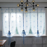 Max Tie Up Curtain Balloon Shades Window Treatment Valance Voile Gauze 150x80cm