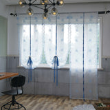 Max Tie Up Curtain Balloon Shades Window Treatment Valance Voile Gauze 150x80cm