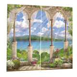 Max Blackout Curtains, 3D Print Curtain Living Room Bedroom Drapes,170x200cm