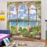 Max Blackout Curtains, 3D Print Curtain Living Room Bedroom Drapes,170x200cm