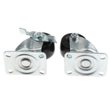 Max Swivel Plate Caster Wheels with Brake with Top Plate 2inch Universal