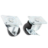 Max Swivel Plate Caster Wheels with Brake with Top Plate 2inch Universal