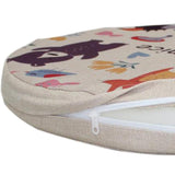 Max Round Stuffed Floor Seating Cushion for Living Room, Bedroom,Tatami Animals