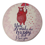 Round Stuffed Floor Seating Cushion for Living Room, Bedroom,Tatami Umbrella Bear