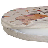 Max 1 Pc Tatami Sponge Seat Pad Cartoon Polyester Round Circle Cushion Space