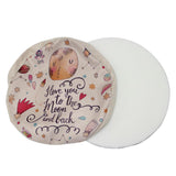 Max 1 Pc Tatami Sponge Seat Pad Cartoon Polyester Round Circle Cushion Space