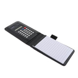 Max Faux Leather Waterproof Top Hardcover Notes Book with Calculator Black