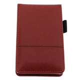 Max Faux Leather Waterproof Top Hardcover Notes Book with Calculator Red Brown