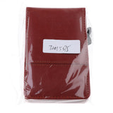 Max Faux Leather Waterproof Top Hardcover Notes Book with Calculator Red Brown