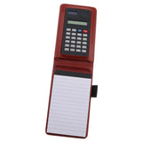 Max Faux Leather Waterproof Top Hardcover Notes Book with Calculator Red Brown