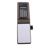 Max Faux Leather Waterproof Top Hardcover Notes Book with Calculator Champagne