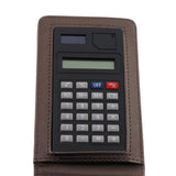 Max Faux Leather Waterproof Top Hardcover Notes Book with Calculator Champagne