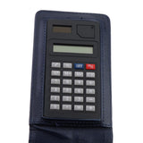 Max Faux Leather Waterproof Top Hardcover Notes Book with Calculator Dark Blue