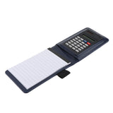 Max Faux Leather Waterproof Top Hardcover Notes Book with Calculator Dark Blue