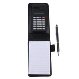 Max A7 Leather Waterproof Hardcover Notes Book with Calculator+Ballpen Black