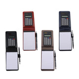 Max A7 Leather Waterproof Hardcover Notes Book with Calculator+Ballpen Black