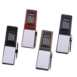 Max A7 Leather Waterproof Hardcover Notes Book with Calculator+Ballpen Black