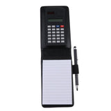 Max A7 Leather Waterproof Hardcover Notes Book with Calculator+Ballpen Black
