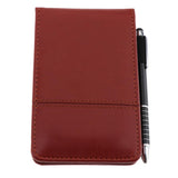 Max A7 Leather Waterproof Hardcover Notes Book with Calculator+Ballpen Red Brown