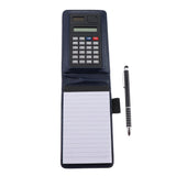 Max A7 Leather Waterproof Hardcover Notes Book with Calculator+Ballpen Dark Blue