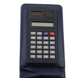 Max A7 Leather Waterproof Hardcover Notes Book with Calculator+Ballpen Dark Blue