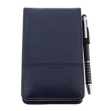 Max A7 Leather Waterproof Hardcover Notes Book with Calculator+Ballpen Dark Blue