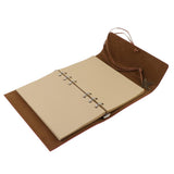 Max Leather Journal Notebook Portable Loose Leaf Blank Notebook  Red