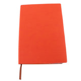 Max A5 Thickened Soft Cover PU Leather Notebook Rainbow Side Diary Book Orange