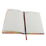 Max A5 Thickened Soft Cover PU Leather Notebook Rainbow Side Diary Book Orange