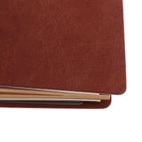 Max A6 Portable Travel Diary Notebook Journal Leather Handbook Brown