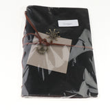 Max Leather Notebook Portable Loose Leaf Blank Notebook for Travel Black