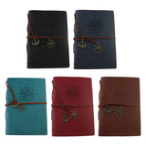 Max Leather Notebook Portable Loose Leaf Blank Notebook for Travel Black