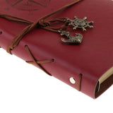 Max Leather Notebook Portable Loose Leaf Blank Notebook for Travel Rose