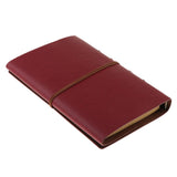 Max Leather Notebook Portable Loose Leaf Blank Notebook for Travel Rose