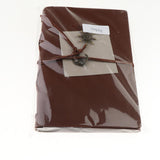Max Leather Notebook Portable Loose Leaf Blank Notebook for Travel Brown
