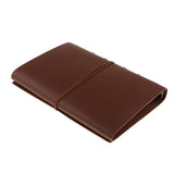 Max Leather Notebook Portable Loose Leaf Blank Notebook for Travel Brown