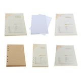 Max A5 6-Ring Binder/Planner Refill Paper for Filofax, 6 Hole, Lined Craft Paper