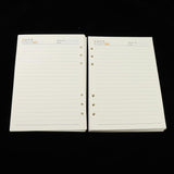 Max A5 6-Ring Binder/Planner Refill Paper for Filofax, 6 Hole, Lined Craft Paper