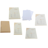 Max A5 6-Ring Binder/Planner Refill Paper for Filofax, 6 Hole, Lined Craft Paper