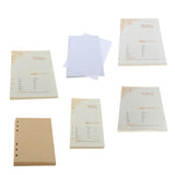 Max A5 6-Ring Binder/Planner Refill Paper for Filofax, 6 Hole, Lined Craft Paper