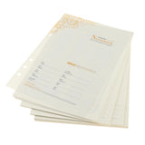 Max A5 6-Ring Binder/Planner Refill Paper for Filofax, 6 Hole, Lined Craft Paper